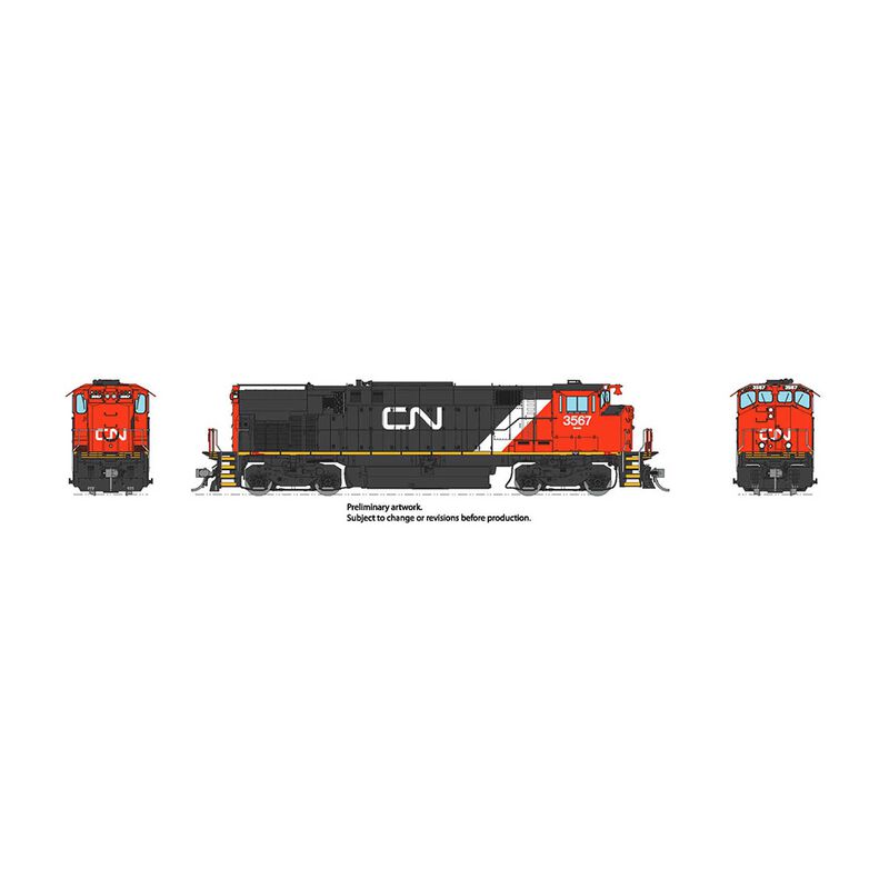 HO M-420 DCC Locomotive with Sound CN MR-20c #3576