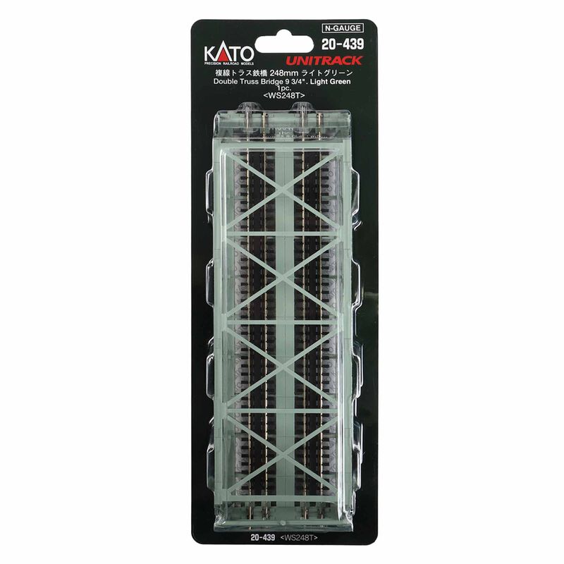 Kato USA, Inc. N 9.76" (248mm) Double Truss Bridge, Green