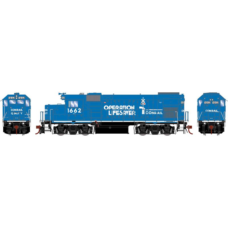 HO GP15-1 Locomotive with DCC & Sound, Conrail, Operational Life #1662