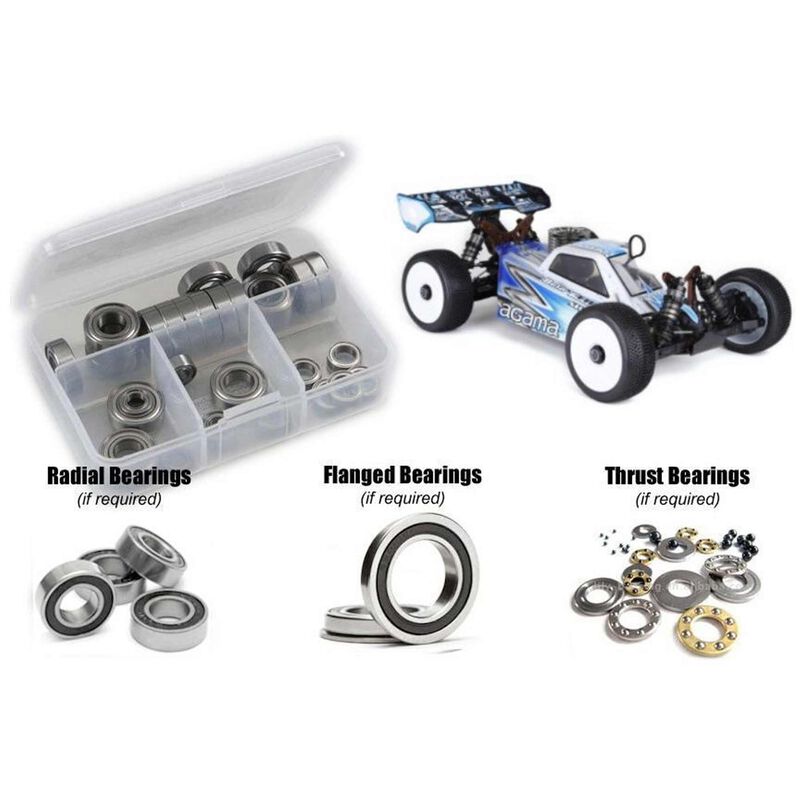Agama Racing A215/SV 1/8th Nitro Buggy Rubber Shielded Bearing Kit