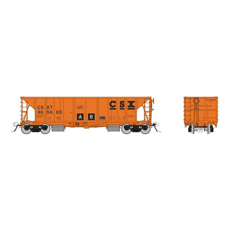 HO NSC Ballast Car: CSX: 6-Pack