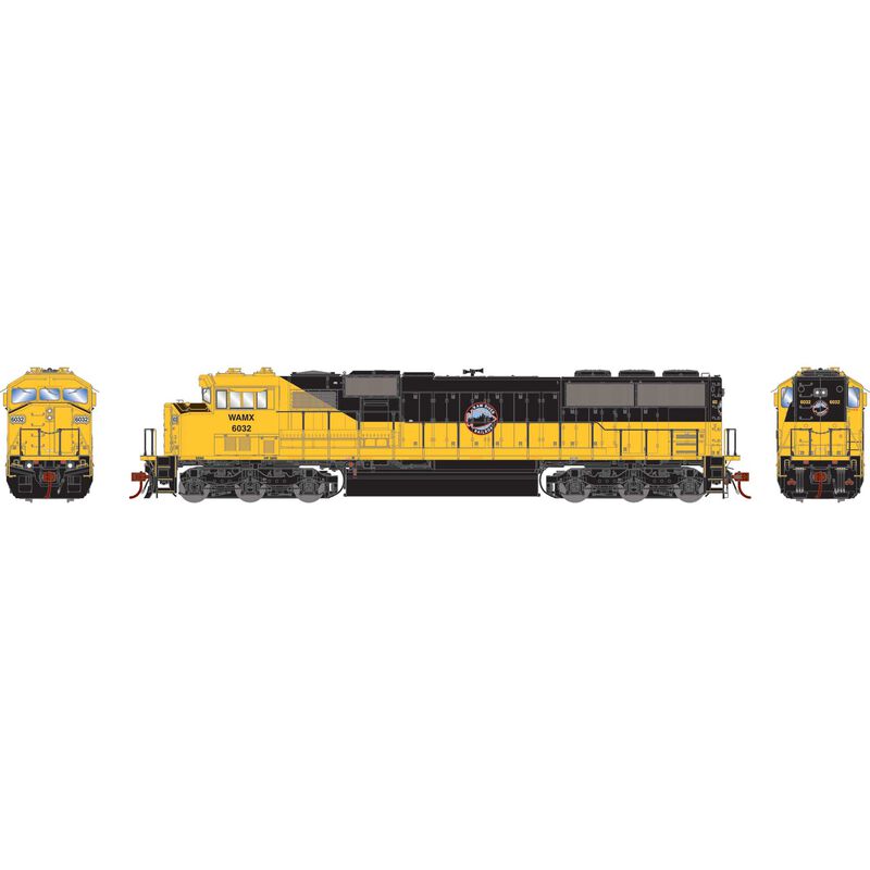 HO SD60M Tri-Clops Locomotive, WAMX #6032