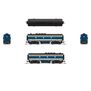 EMD F3B, Demo 754B1, Blue & Aluminum, No-Sound / DCC-Ready, N