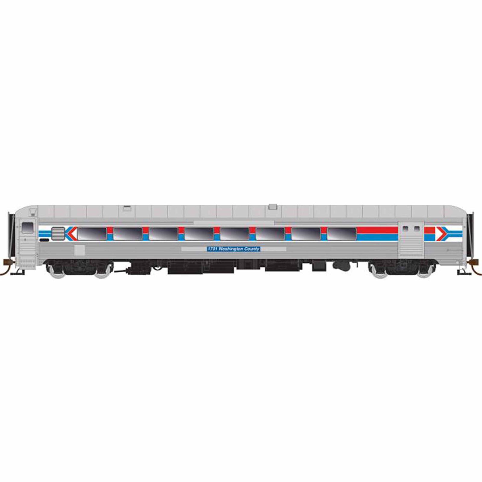 HO NH PS County Car with Baggage, Amtrak  #1700