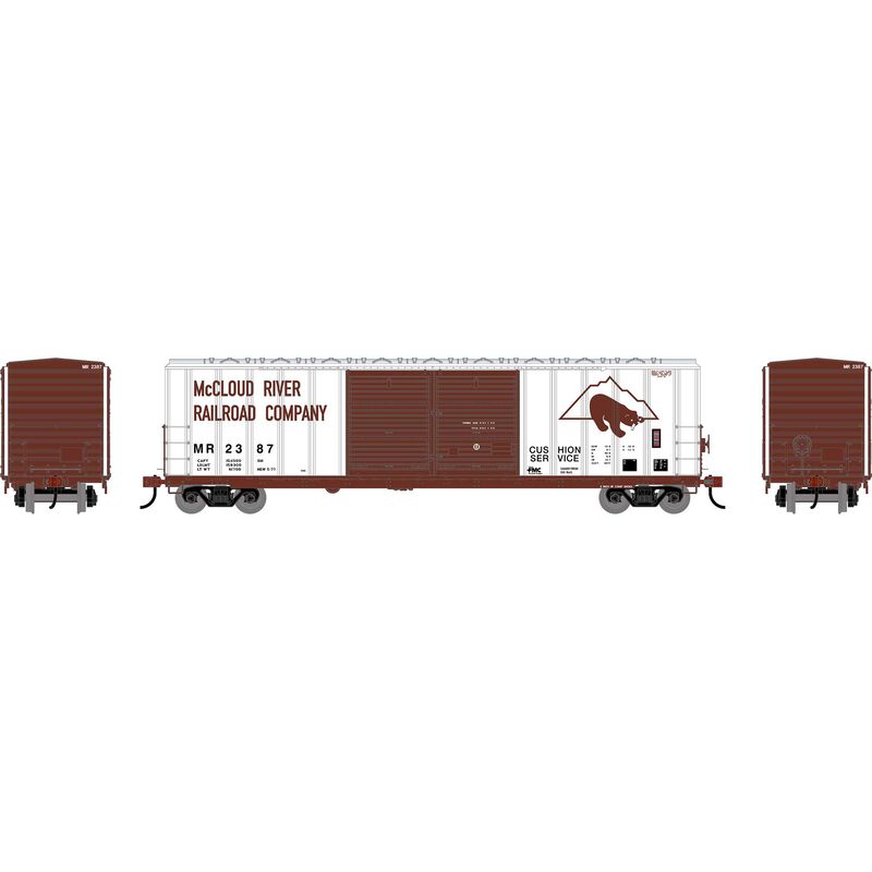 HO ATH 50' FMC 5077 Centered Double Door Box Car, MR #2387