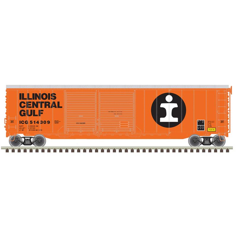 HO 50' Postwar Box Car Illinois Central Gulf514309
