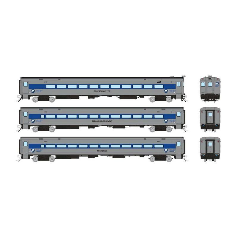 HO Comet Car: MNCR - As Delivered: Set #1 (Cab: 6113 Coaches: 6150, 6162)