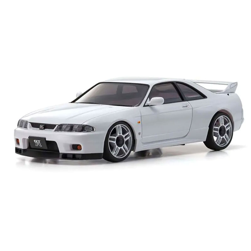 1/28 Nissan Skyline GT-R V.Spec MINI-Z AWD RTR, White (LED/Gyro Unit)