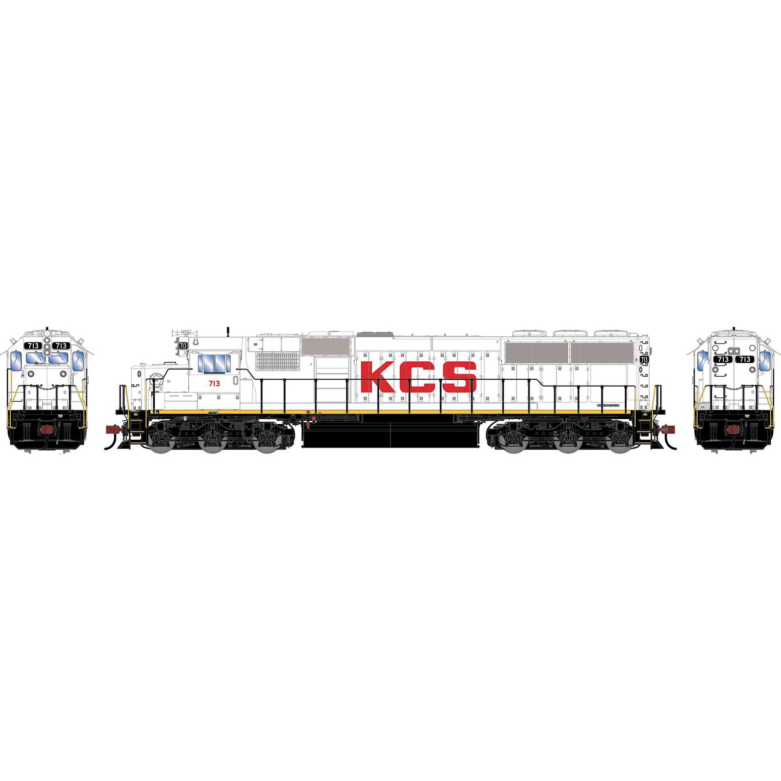 HO GEN SD50 Locomotive w/DCC & Sound, KCS #713