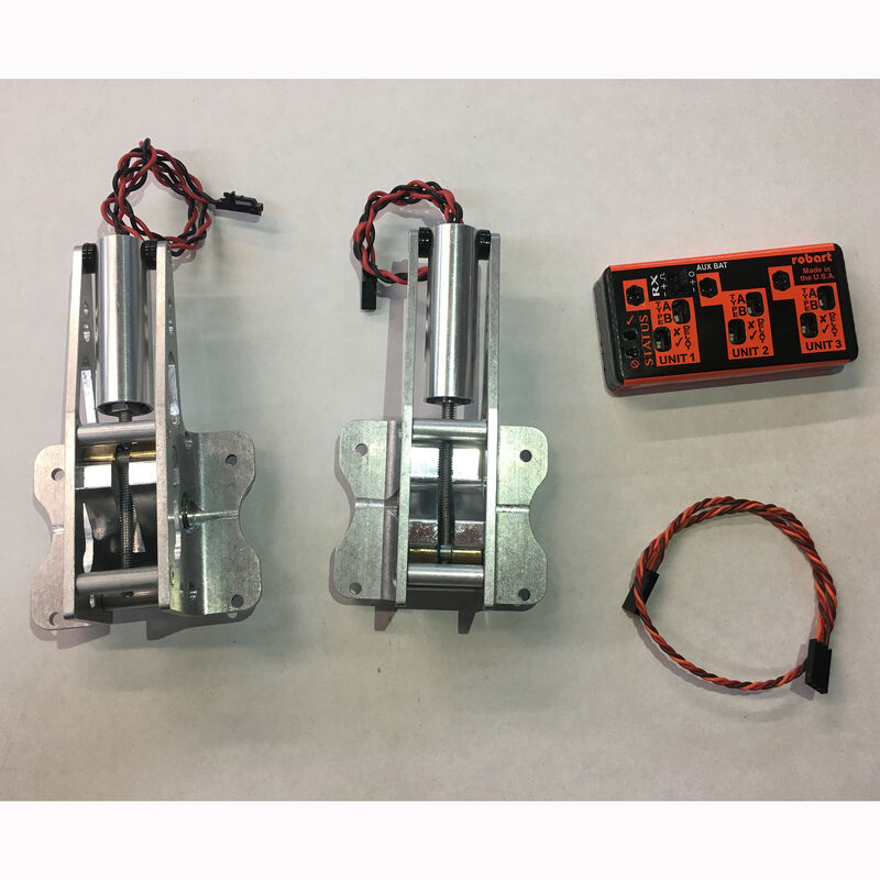 Heavy Duty Elec. Main Retracts: Hangar 9 KI43 Oscar