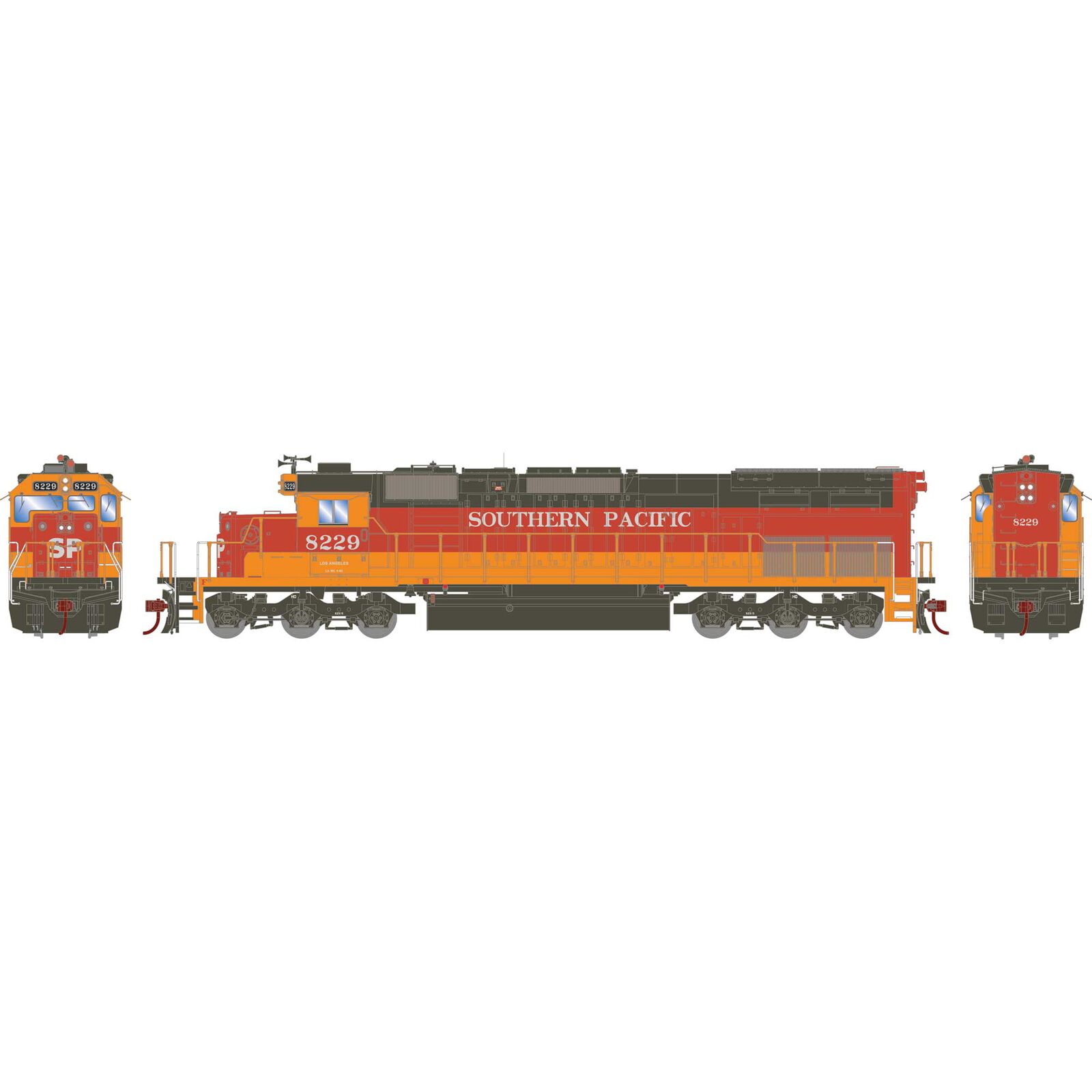 HO RTR SD40T-2, SP/Daylight #8229