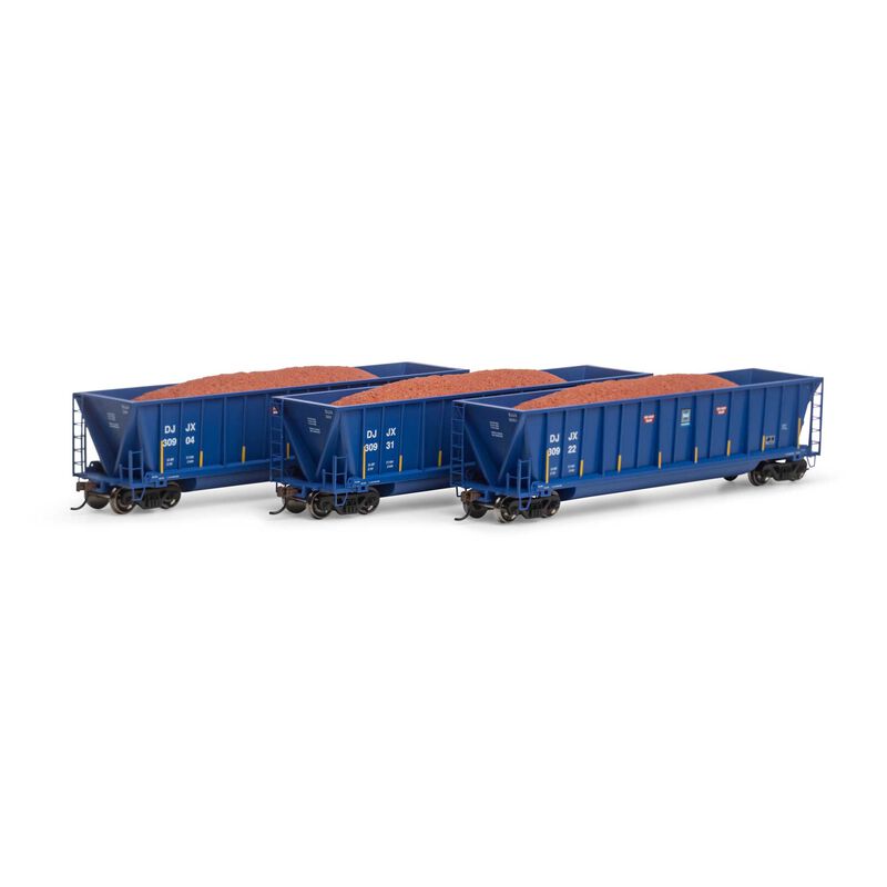 HO RTR Bathtub Gondola with Load, DJJX #2 (3)