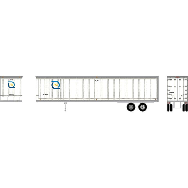 HO RTR 45' Trailer FECZ #630562