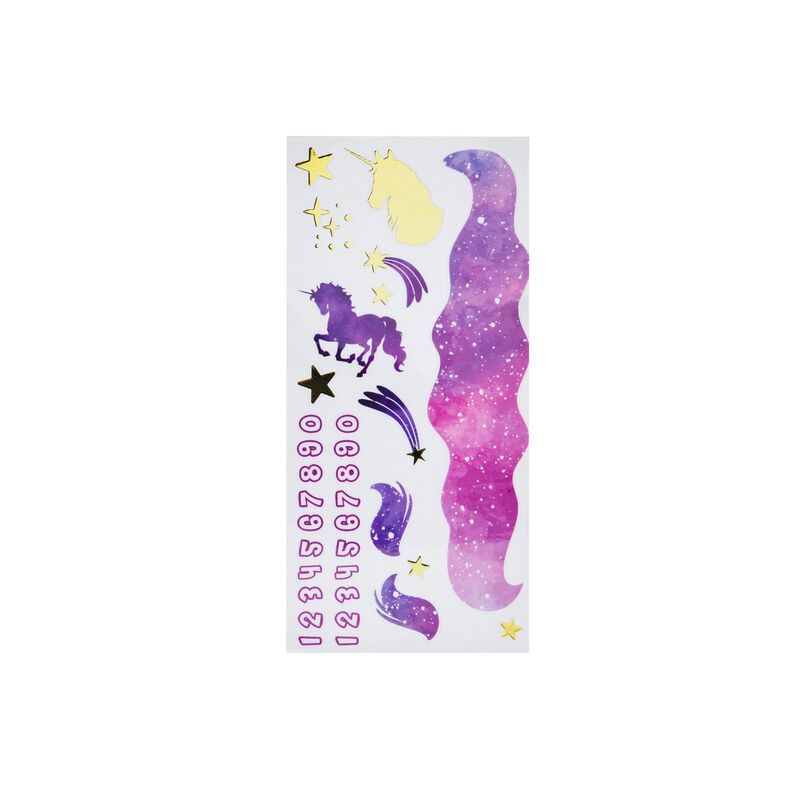 Boy Scouts of America Pinewood Derby Car Unicorn Galaxy Decals