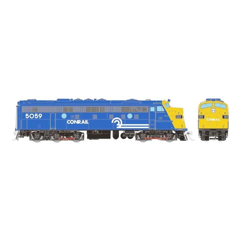 HO EMD FL9 (DC/Silent): Conrail - Blue & Yellow: #5059