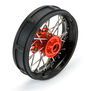 1/4 Pro-Spec Aluminum V2 Bead Front Wheel Black/Red (1): Promoto-SM
