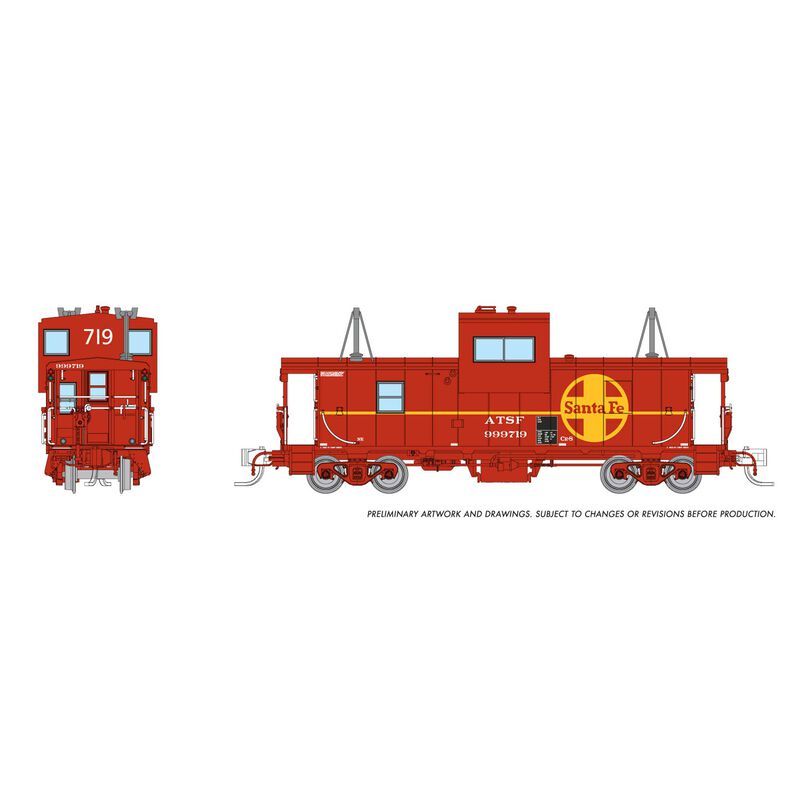 N Wide Vision Caboose, Santa Fe #999773
