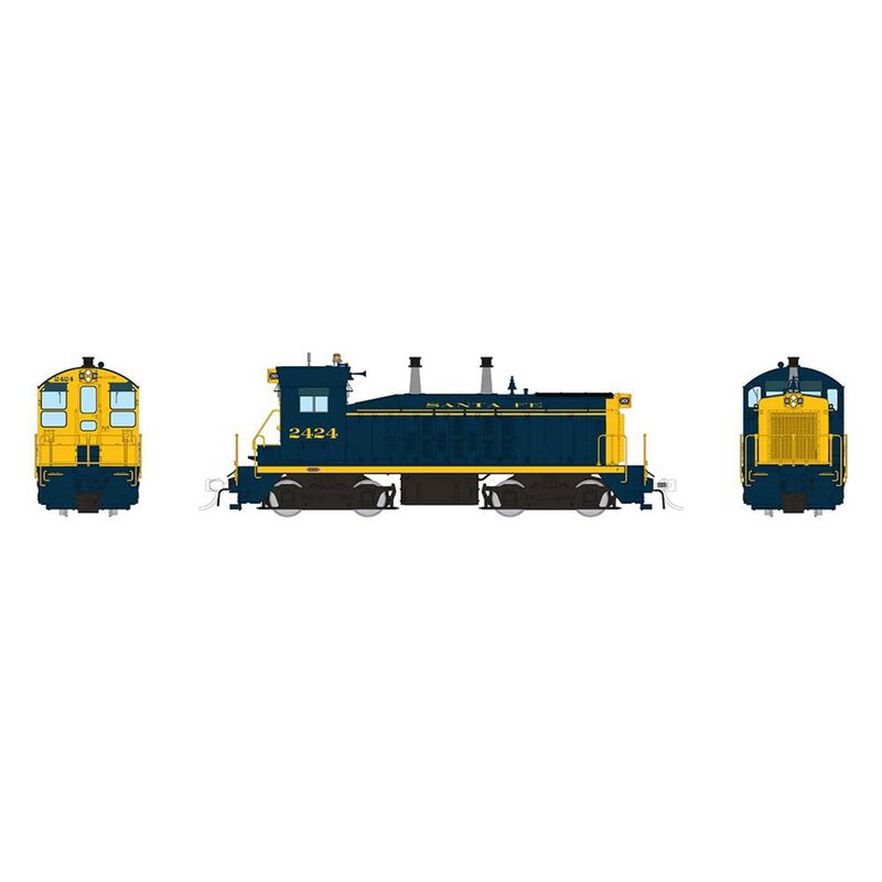 HO EMD SW9 (DC/DCC/Sound): Santa Fe - Bookend Scheme: #2432