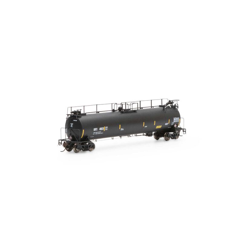 HO TankTrain Intermediate,GATX/Yellow Stripe#48625