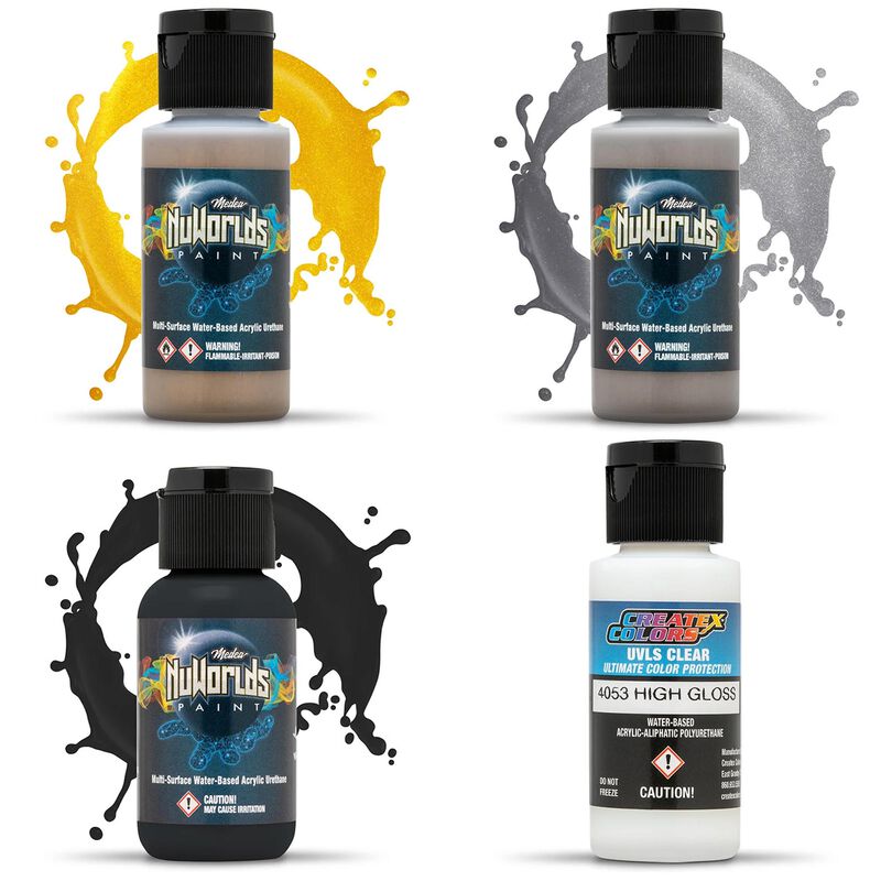 Iwata Airbrushes TMM Armament Set (3 color + additive) - NuWorlds Paint