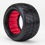 1/10 Crosslink Rear 2.2 Tires, Super Soft with Red Inserts (2): Buggy