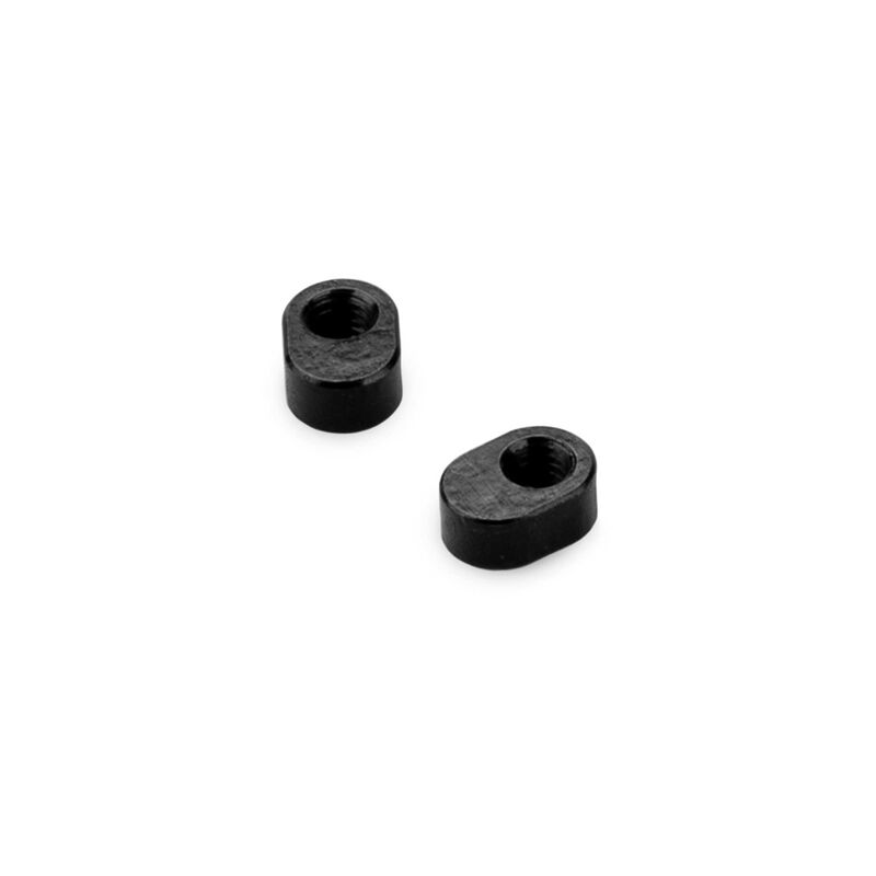 Threaded Ball-Stud Height Adjustment Insert, 1/10 Team Associated RC10B7 (2)