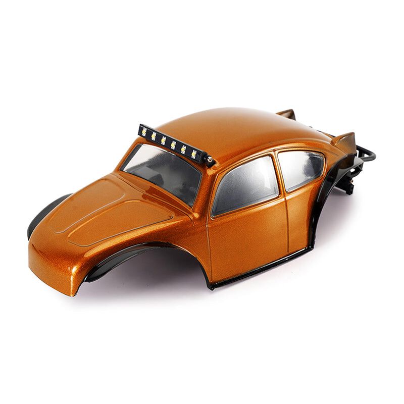 INJORA 1/24 Classic Bug Body with Interior, Orange, 1/24 Axial SCX24