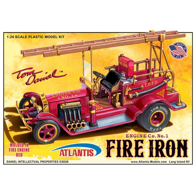 ATLANTIS TOY & HOBBY INC. 1/24 Tom Daniel's Vintage Fire Iron Old Time Fire Engine Show Rod Model Kit