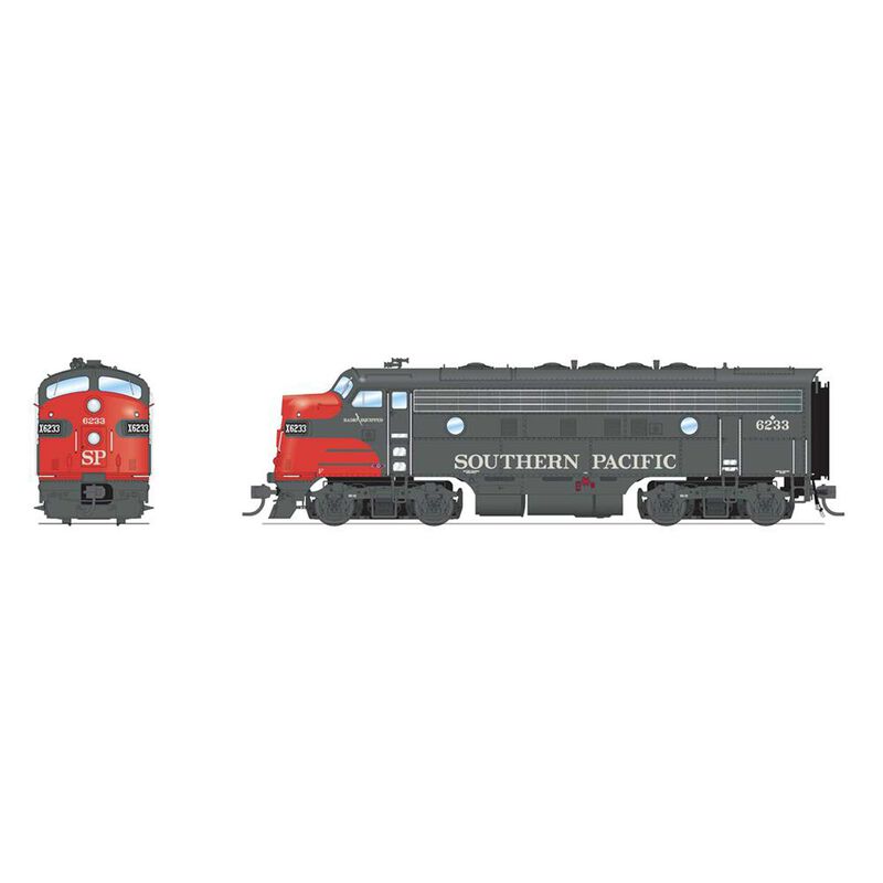 HO EMD F7 Locomotive A/B Set, SP 6233/8148, Bloody Nose with Paragon4