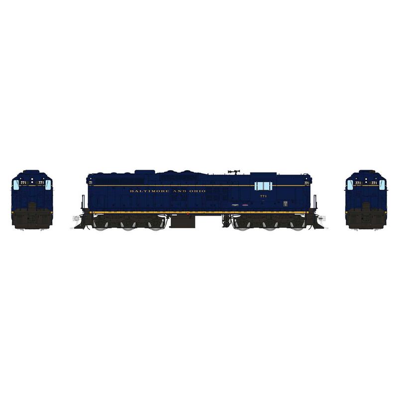 HO EMD SD9 Locomotive with DCC & Sound: Baltimore & Ohio: #771