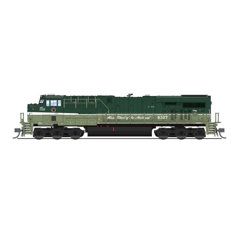 N GE ES44AC Locomotive with DCC & Sound, NP 6327, Loewy NCL Fantasy Paint