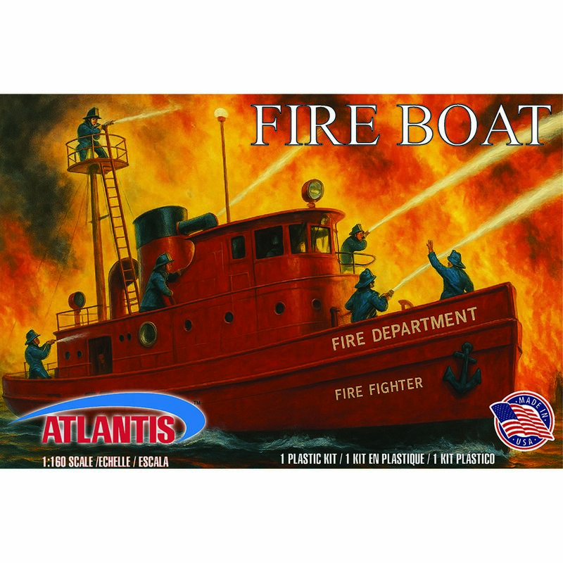 1/160 "Harbour Fire Department" Fire Boat Model Kit