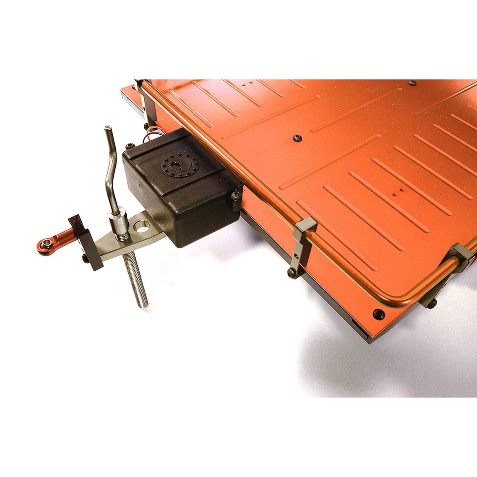 Integy Alloy Flatbed Dual Axle Car Trailer, Orange 1/10 RC