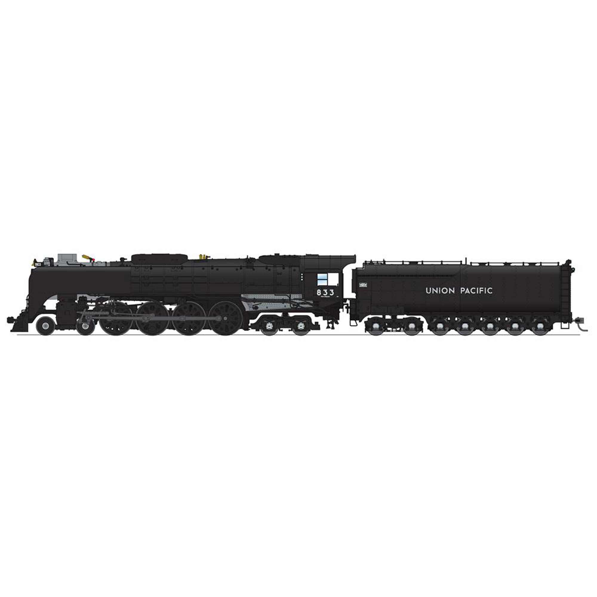 Broadway Limited Imports HO 4-8-4 FEF-2 Locomotive, Black