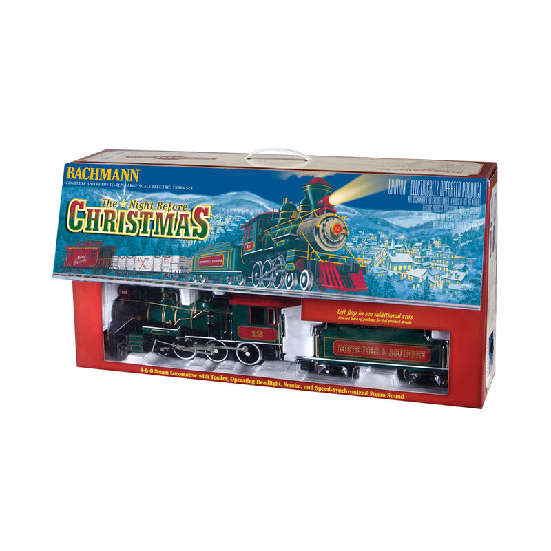 G Scale Night Before Christmas 4-6-0 Freight Train Set
