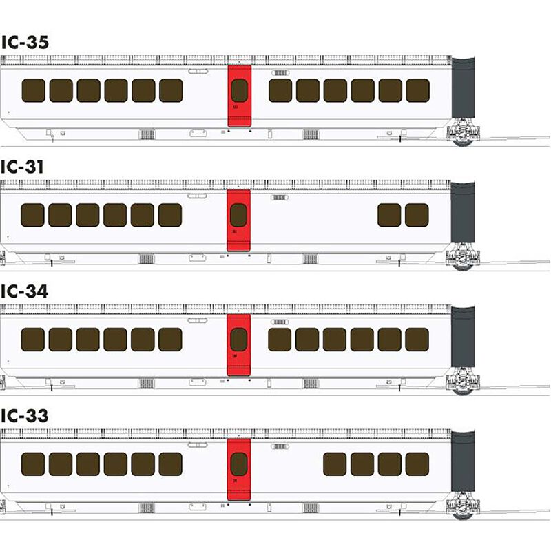 HO UAC TurboTrain Completion Pack CN Rail