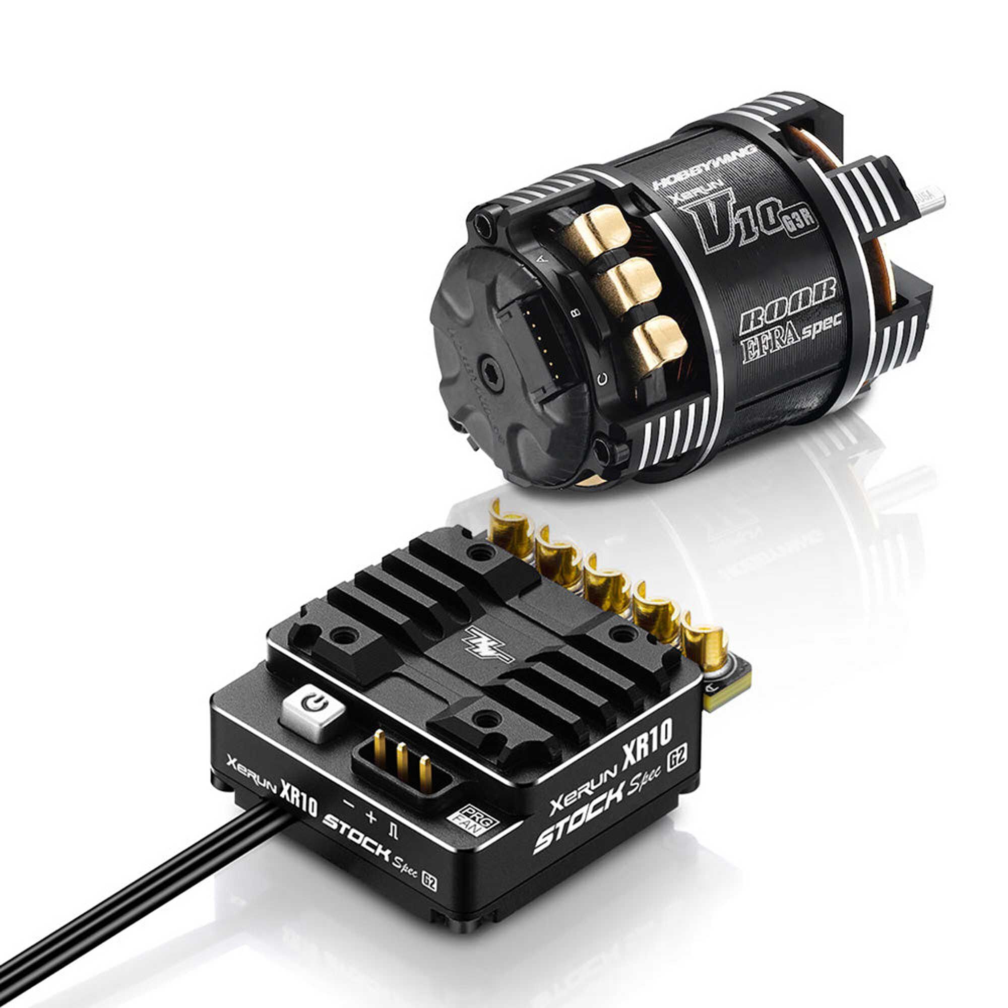 HOBBYWING XERUN COMBO XR10 STOCK 2S G2 & V10 G4R 21.5T | Tower Hobbies