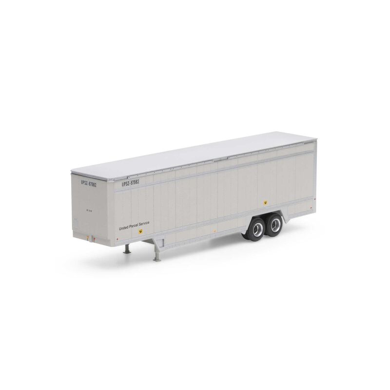 HO 40' Drop Sill Parcel Trailer, UPS/No Logo #87982