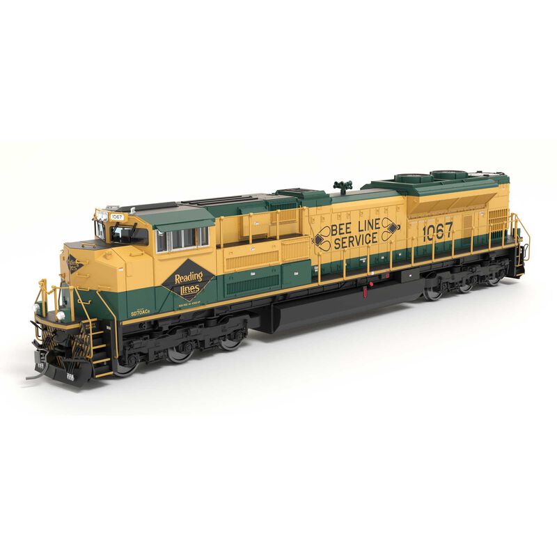 HO EMD SD70ACe Locomotive with DCC & Sound, NS 1067 Reading Heritage Paint