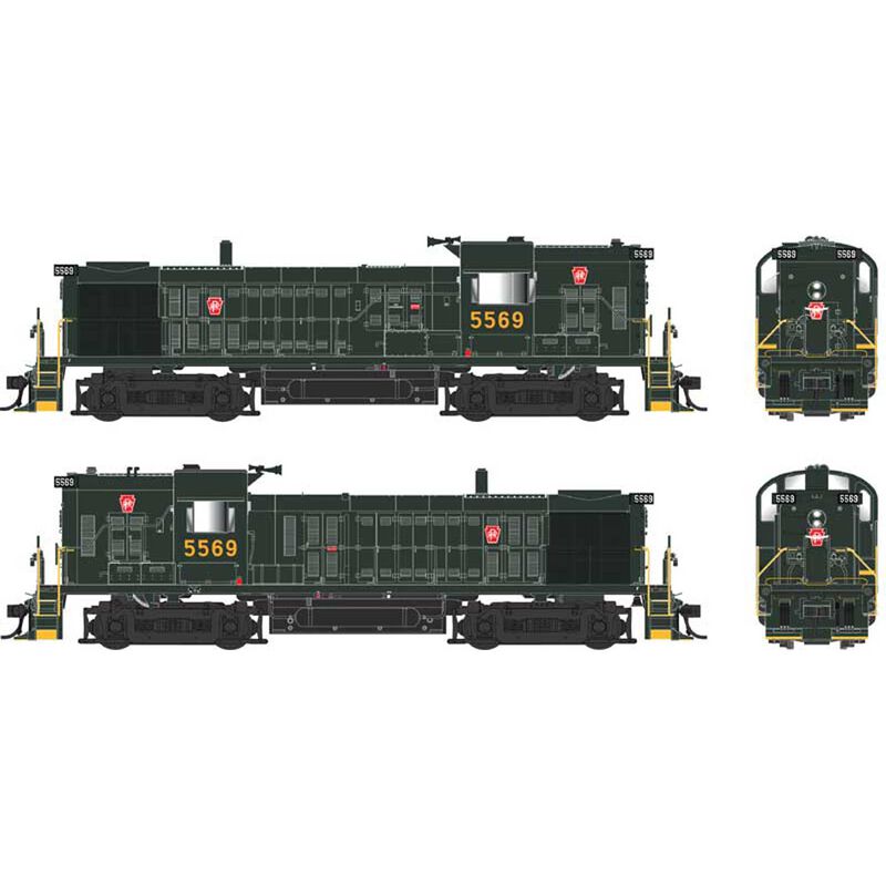 HO ALCo RS3 Hammerhead Locomotive PRR 5569 Decal