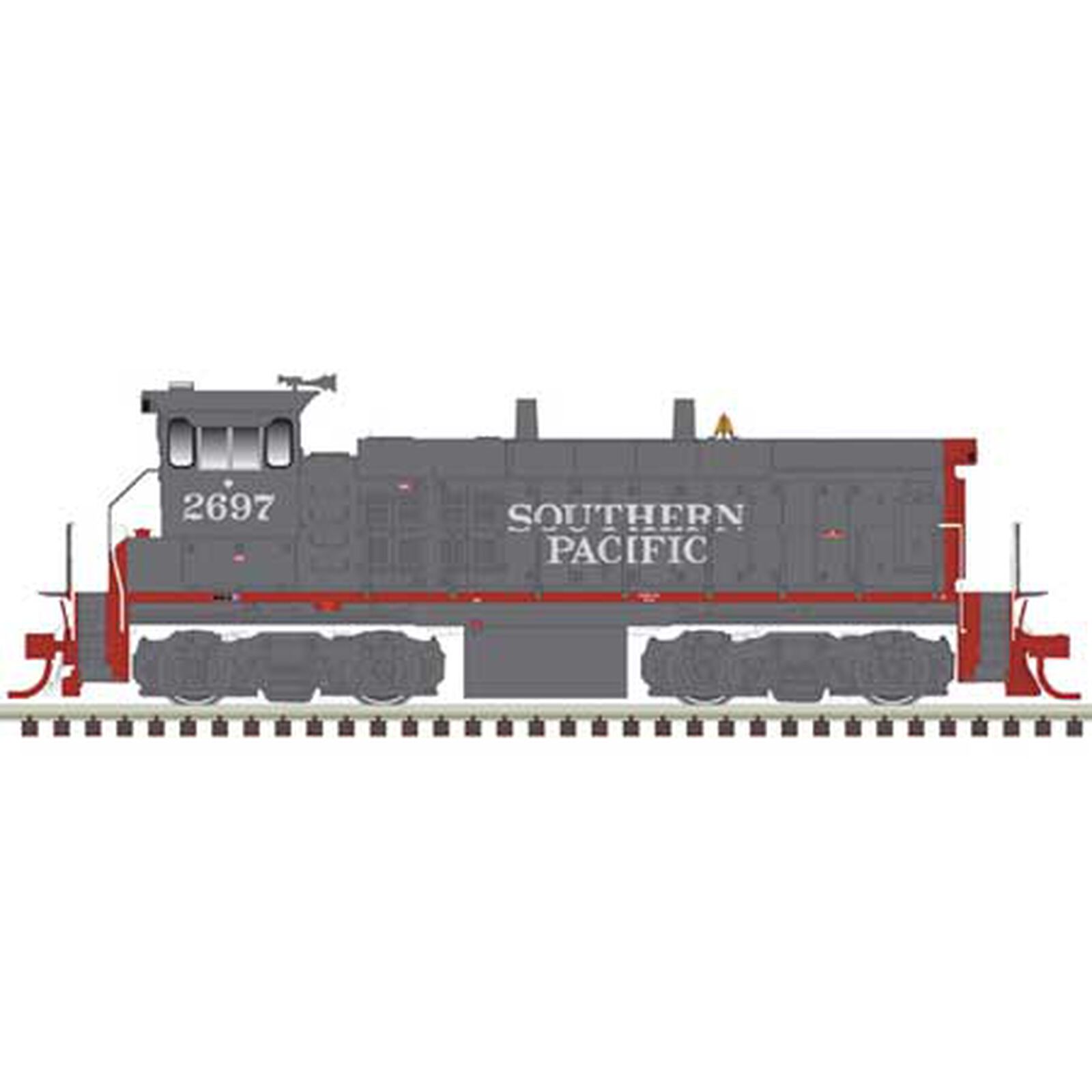 Southern Pacific 2697 (Gray/Scarlet)
