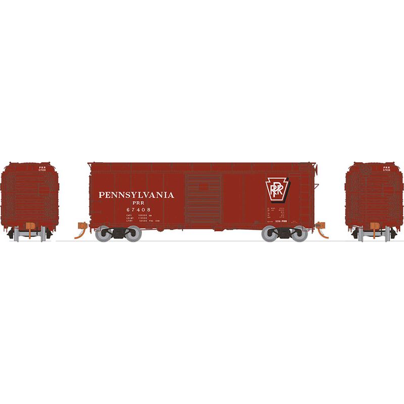 HO X31A Boxcar Single Door PRR Shadow (6)