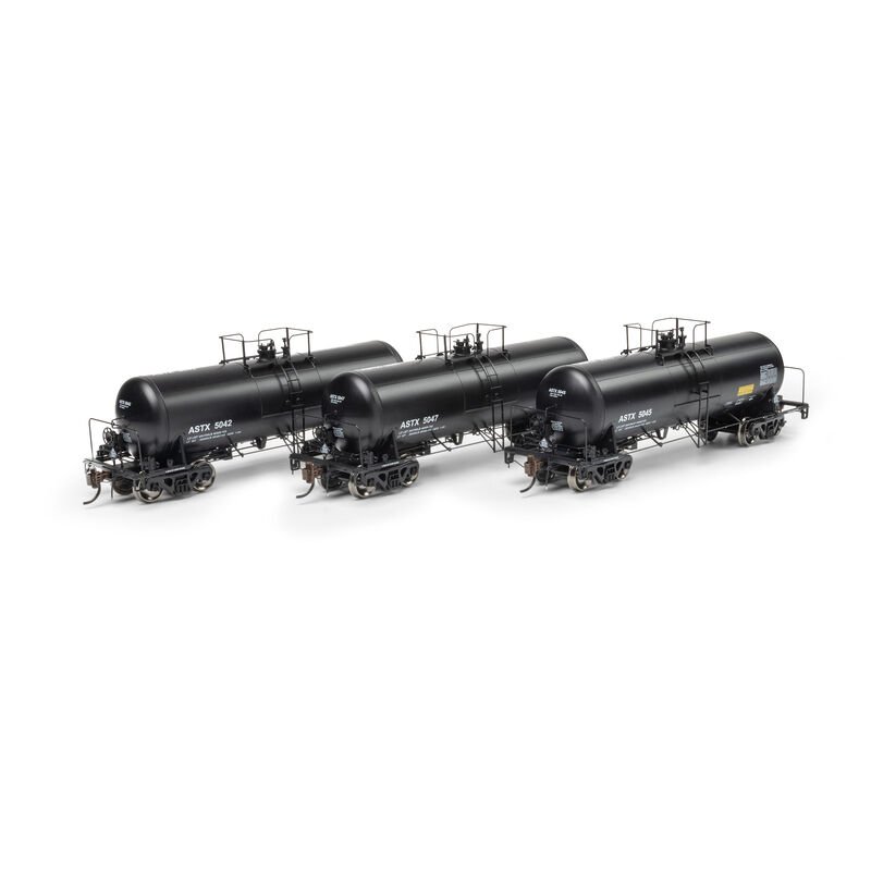 HO 13K Gallon Acid Tank Car, ASTX #5042/5045/5047 (3)