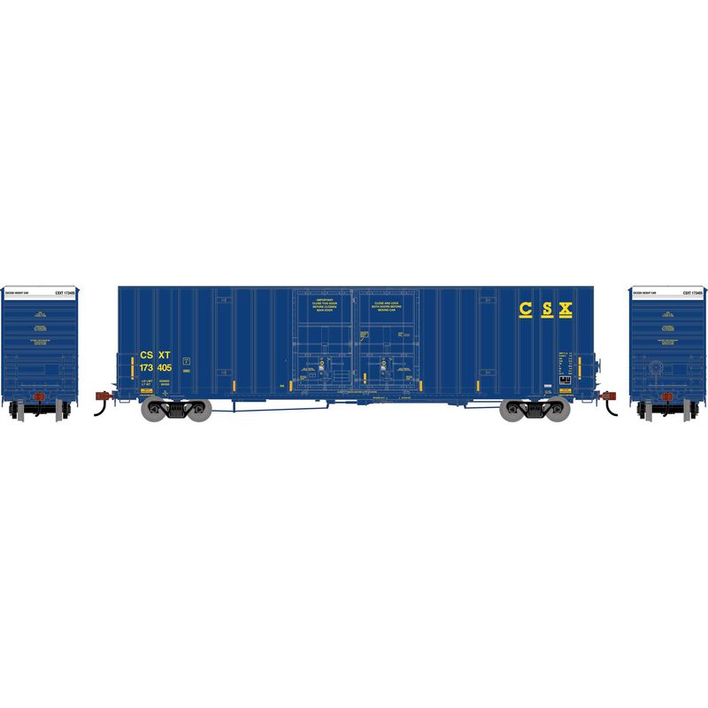 HO ATH 60' Gunderson High Cube Double Door Box Car, CSXT #173405