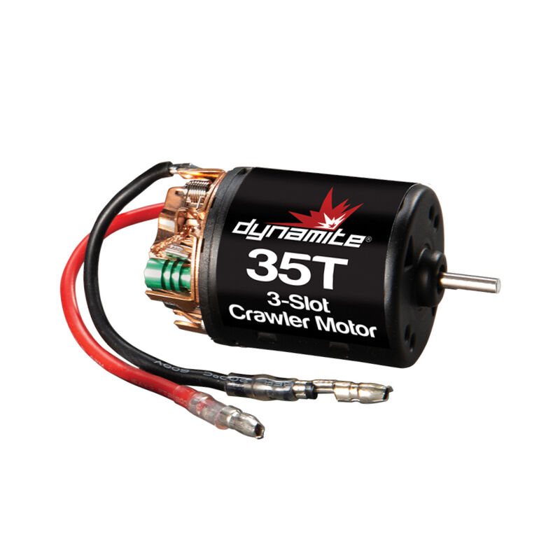 Rebuildable Brushed Motor, 35T 3 Slot: 3.5mm Bullet