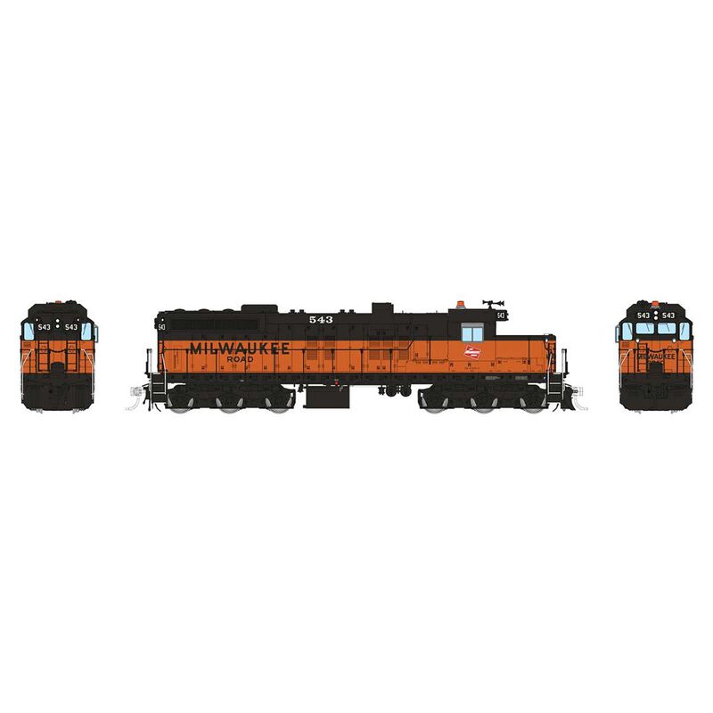 HO EMD SD10 Locomotive: Milwaukee Road: #543
