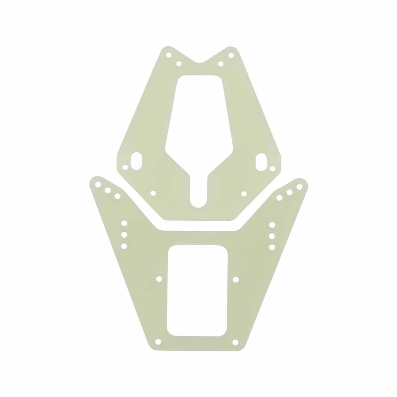 Plastic Rear Bulkhead & Bumper Set, 1/10 Team Associated RC10GT