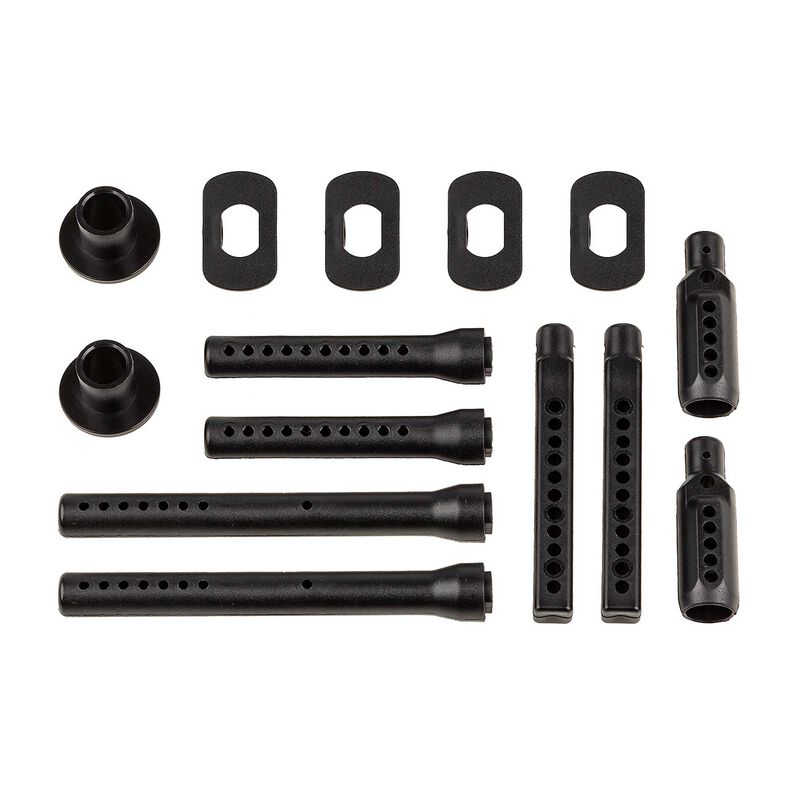 Front & Rear Body Post Set, 1/7 Team Associated SR7
