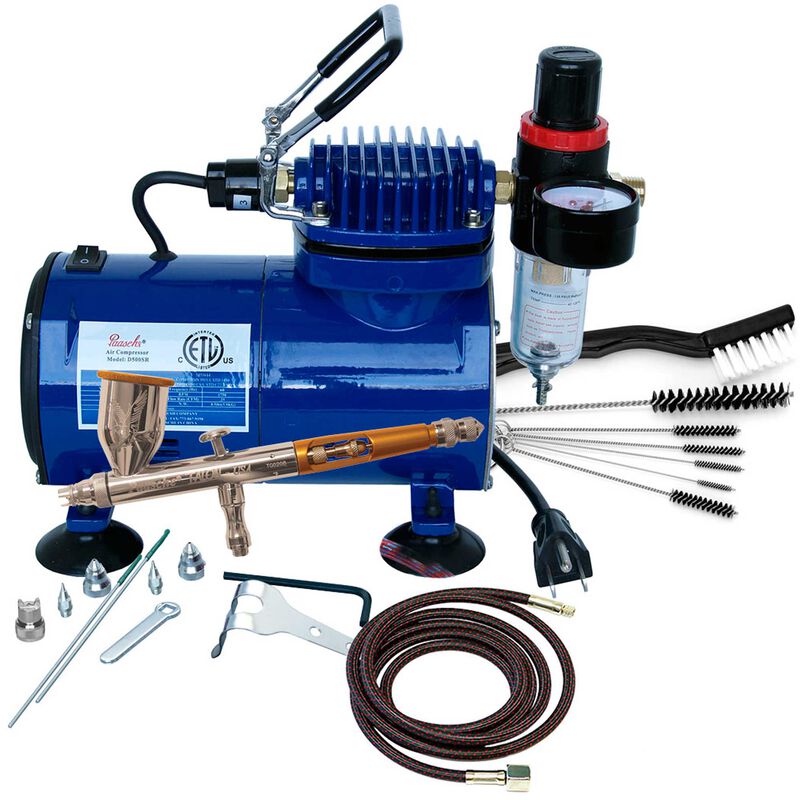 Paasche Airbrush Company Airbrush & Compressor Package: HSET, D500SR, & AC7