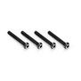 3x22mm Top Hat Titanium screw, stealth black - 4pc